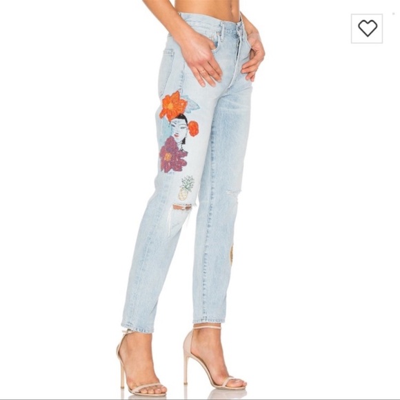 Citizens of Humanity, embroidered High Rise Liya crop jean Sz 25 - Picture 1 of 8